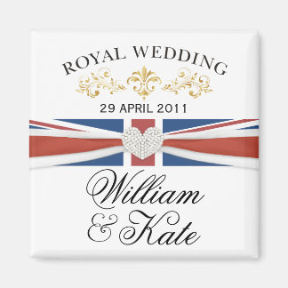 Aimant William & Kate Royal Mariage Cadeau commémoratif