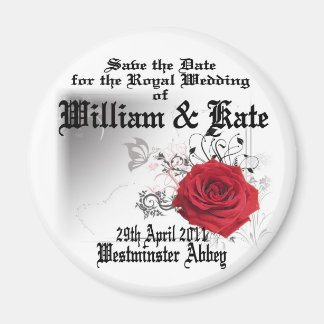 Aimant William & Kate Royal Mariage Objets de collection 