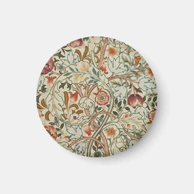 Aimant William Morris Acanthus Broderie Motif Floral (Devant)