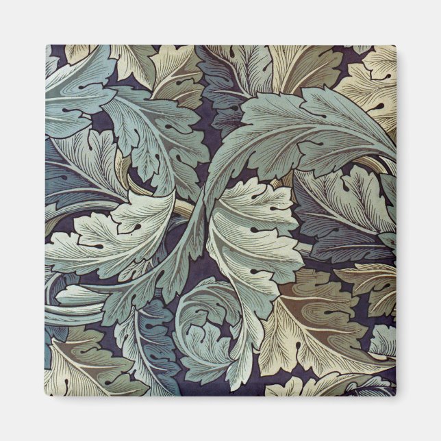 Aimant William Morris Acanthus Feuilles (Devant)