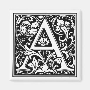 Aimant William Morris Alphabet "A"