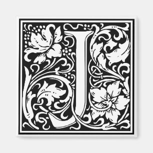 Aimant William Morris Alphabet "J"