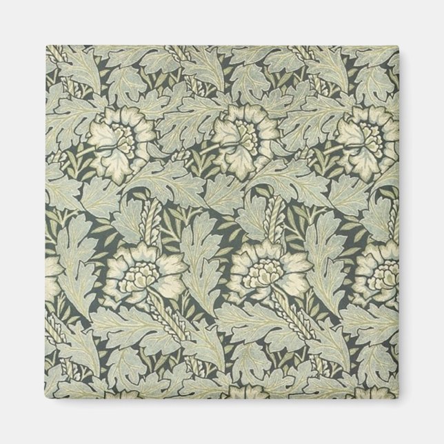 Aimant William Morris Cartes de conception de tissus flor (Devant)