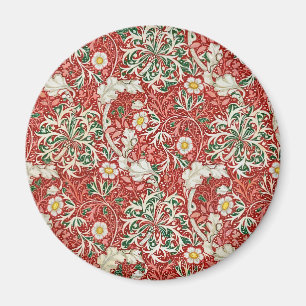 Aimant William Morris Fleur d'antiquité aux algues Vert r