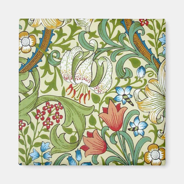 Aimant William Morris Garden Wallpaper (Devant)