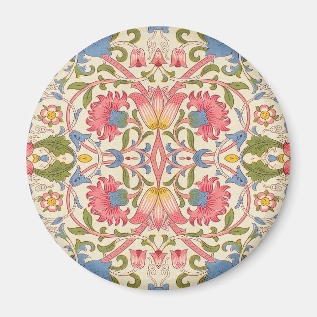Aimant William Morris Lodden Motif Floral Pastel  (Devant)