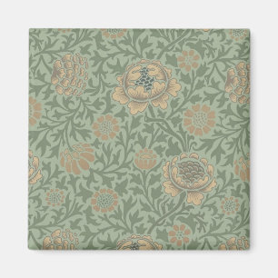 Aimant William Morris motif floral Grafton vert sauge 