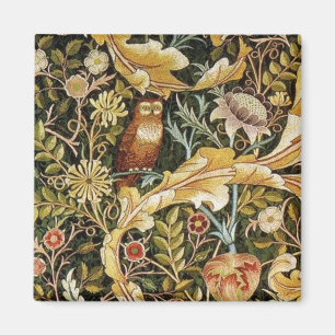 Aimant William Morris Owl et Acanthus