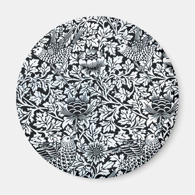 Aimant William Morris Particularités Florales Anénome d'o (Devant)