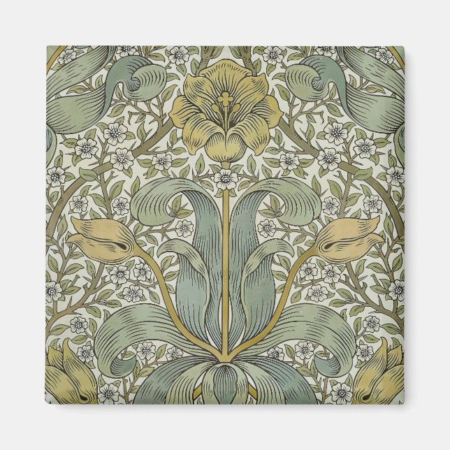 Aimant William Morris Spring Motif classique épais (Devant)
