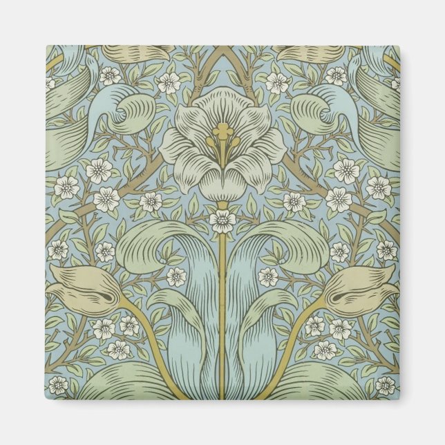 Aimant William Morris Spring Thicket : Floral antique (Devant)