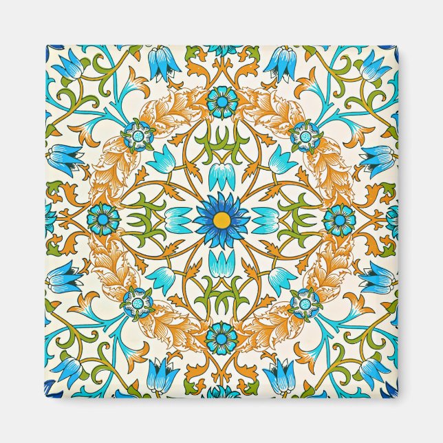 Aimant William Morris - Vin, célèbre motif, (Devant)