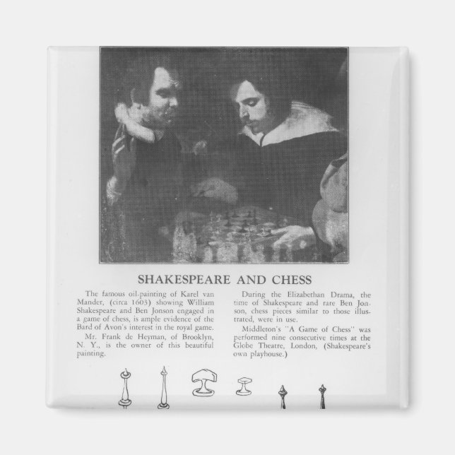 Aimant William Shakespeare et Ben Jonson (Devant)