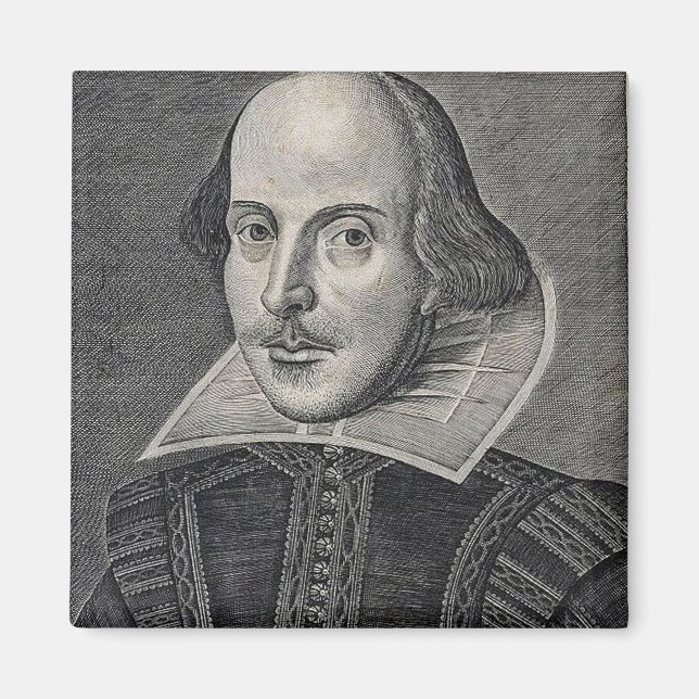 Aimant William Shakespeare Portrait (Devant)