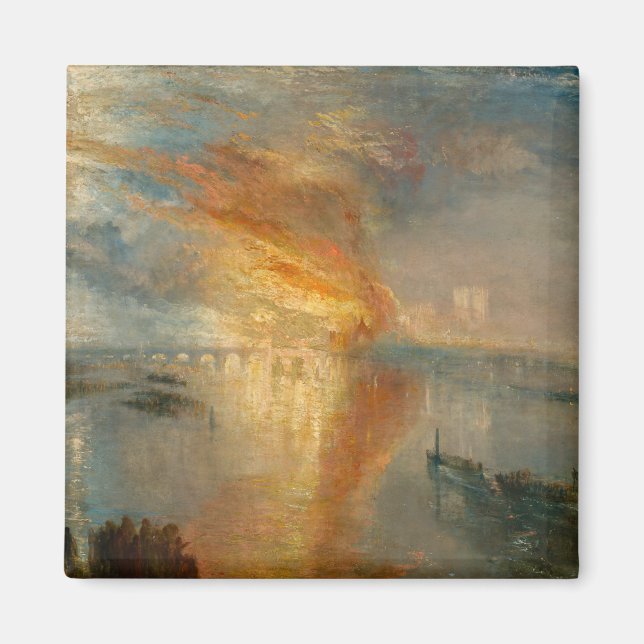 Aimant William Turner - L'incendie du Parlement (Devant)