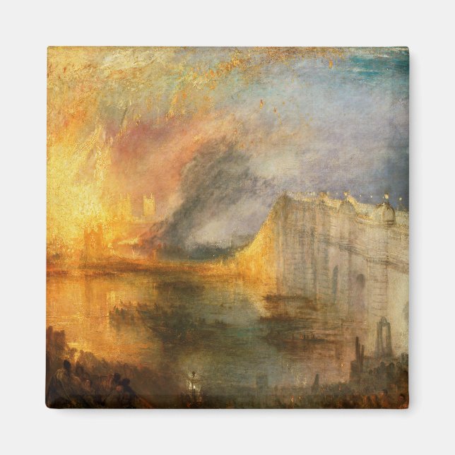 Aimant William Turner - L'incendie du Parlement (Devant)