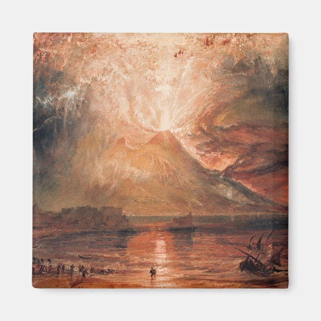 Aimant William Turner - Vésuve en éruption (Devant)