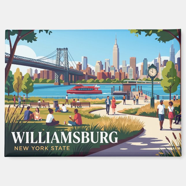 Aimant Williamsburg État de New York (Recto)