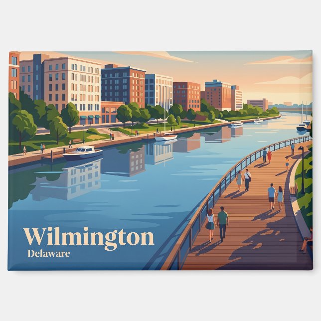 Aimant Wilmington Riverfront USA (Recto)