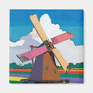 Aimant Windmill, néerlandais, ajouter du texte