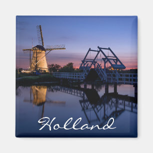 Aimant Windmills et pont-levis à l'aimant texte au couche