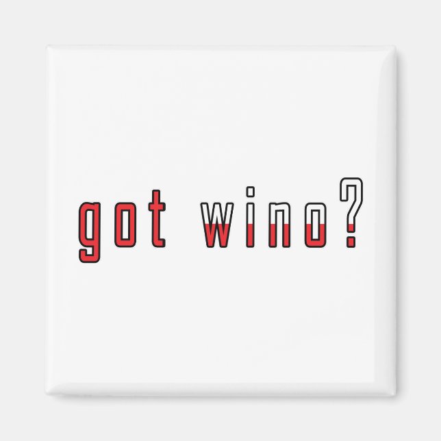Aimant wino ? Drapeau (Devant)