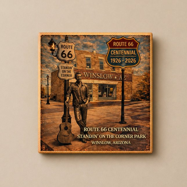 Aimant Winslow Arizona, coin de rue (Créateur téléchargé)
