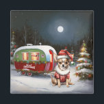 Aimant Winter Chihuahua Caravan Christmas Adventure<br><div class="desc">Laissez-vous tenter par la magie d'une nuit d'hiver enneigée alors qu'une caravane glisse gracieusement à travers le paysage illuminé par la lune. La beauté sereine de la neige scintillante et l'éclat enchanteur de la lune créent une scène captivante, promettant une aventure de Noël inoubliable remplie de chaleur, de joie et...</div>