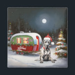 Aimant Winter Great Dane Caravan Christmas Adventure<br><div class="desc">Laissez-vous tenter par la magie d'une nuit d'hiver enneigée alors qu'une caravane glisse gracieusement à travers le paysage illuminé par la lune. La beauté sereine de la neige scintillante et l'éclat enchanteur de la lune créent une scène captivante, promettant une aventure de Noël inoubliable remplie de chaleur, de joie et...</div>