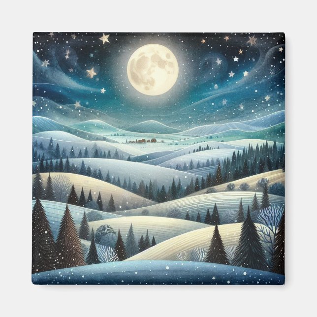 Aimant Winter Hillsides (Devant)