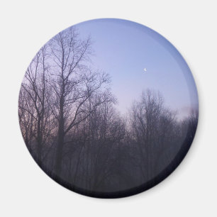 Aimant Winter Moon Matin Paysage Photographie