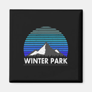 Aimant Winter Park Colorado Bluebird Mountain