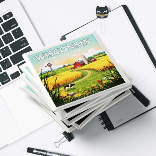 Aimant Wisconsin vintage (Créateur téléchargé)