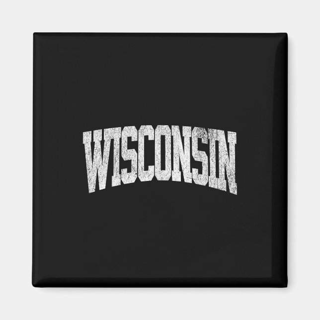 Aimant Wisconsin Vintage (Devant)