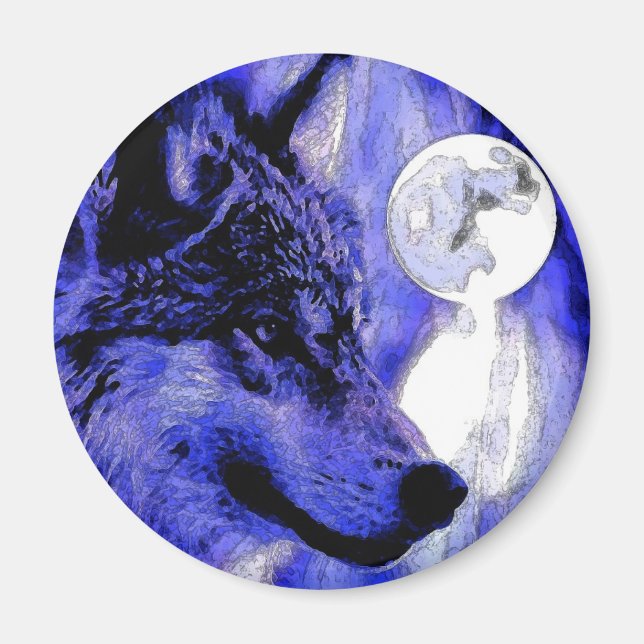 Aimant Wolf & Moon (Devant)