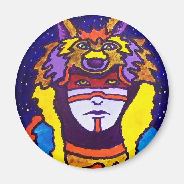 Aimant Wolf Walking par Piliero (Devant)