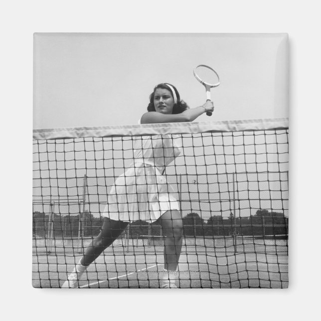 Aimant Woman playing tennis (Devant)