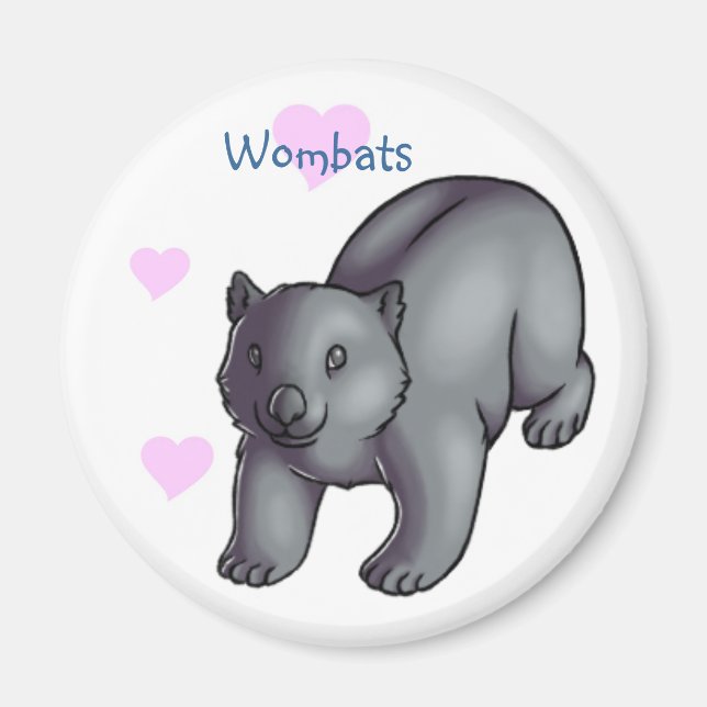 Aimant Wombats (Devant)