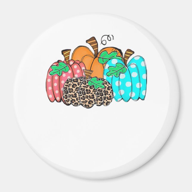 Aimant Women’s Pumpkin Leopard Print Graphic It’s Fall Y’ (Devant)