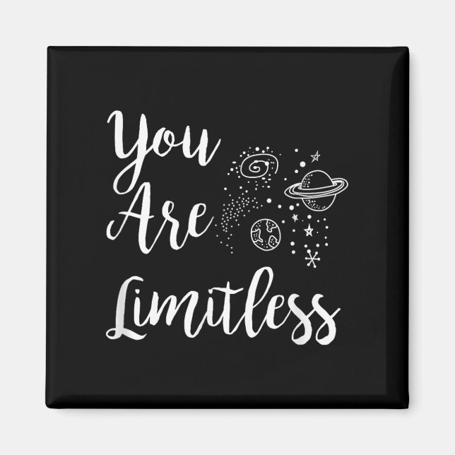 Aimant Women You Are Limitless Amazing Motivational  (Devant)