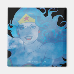 Aimant Wonder Woman Ciel bleu Silhouette