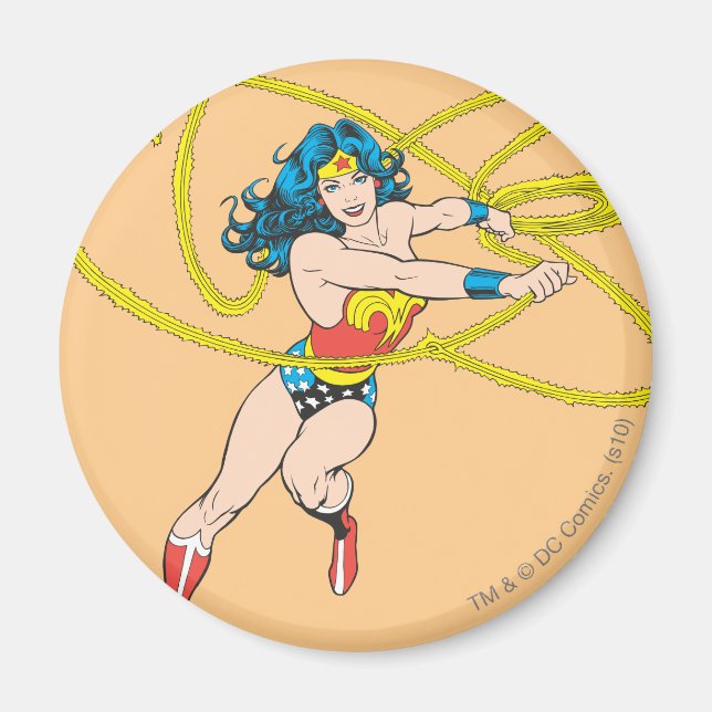 Aimant Wonder Woman Holds Lasso 1 (Devant)