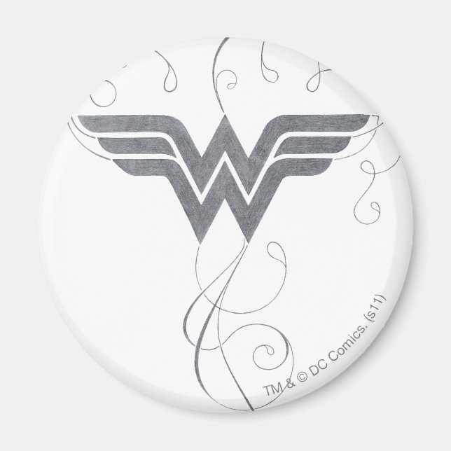 Aimant Wonder Woman | logo Beauty Bliss (Devant)