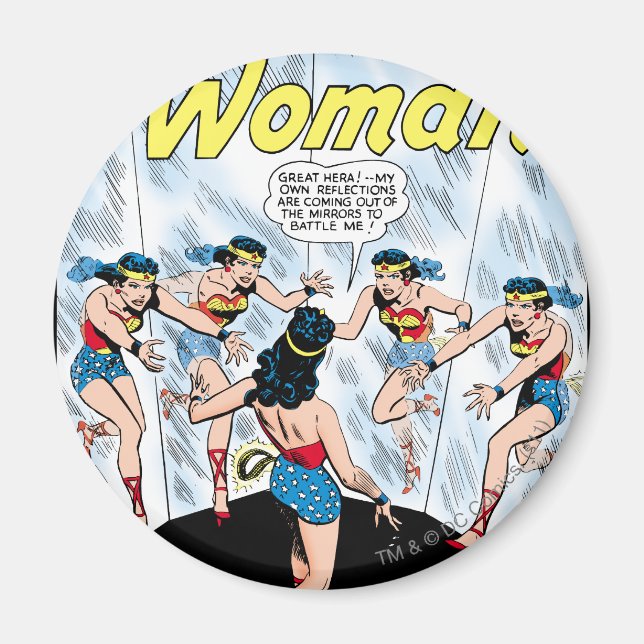 Aimant Wonder Woman Mennace du miroir (Devant)