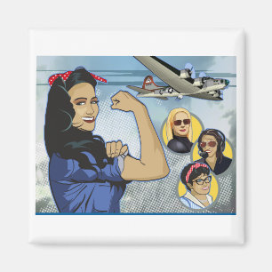 Aimant Wonder Women of Aviation Pin
