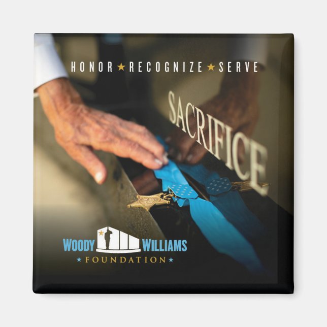 Aimant Woody Williams avec Médaille d'honneur (Devant)