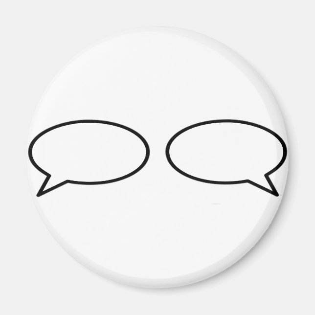 Aimant Word Bubble Gauche Trans Droite MUSÉE Zazzle Gif (Devant)