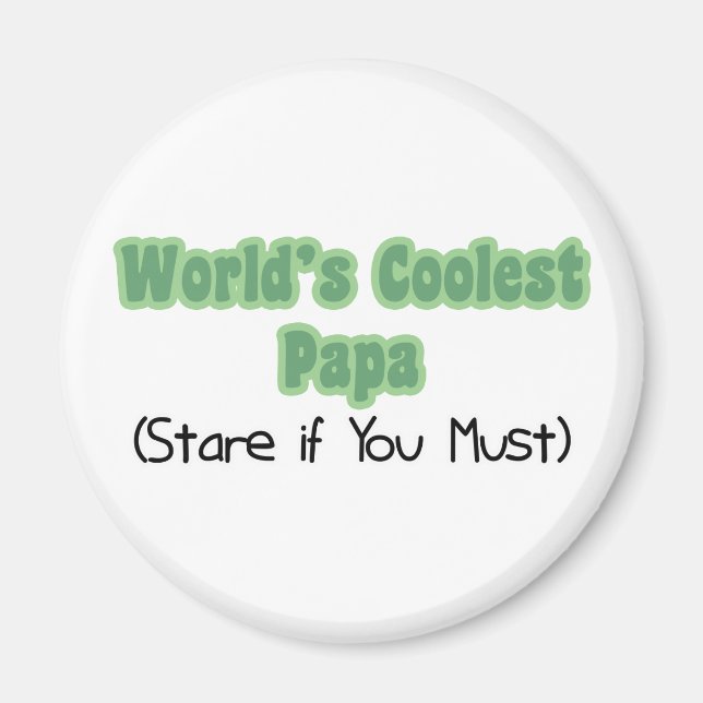 Aimant World&apos ; s Coolest Papa (Devant)