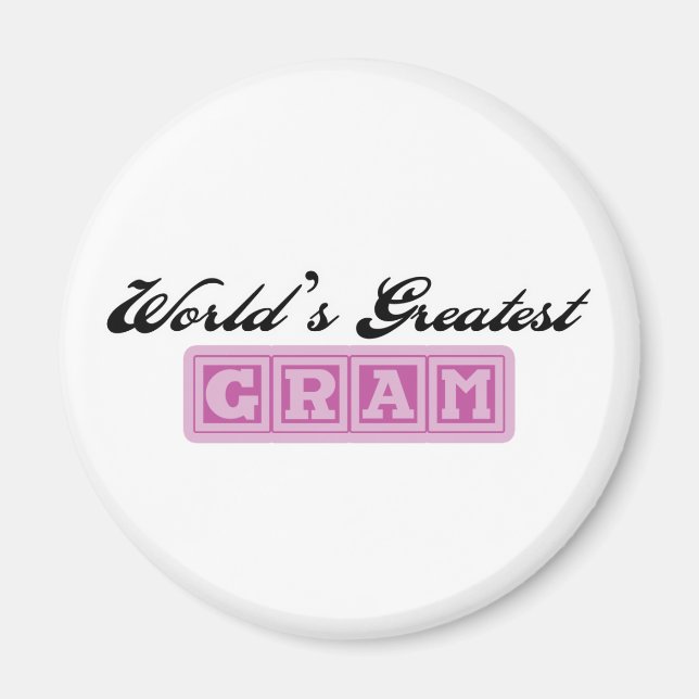 Aimant World&apos ; s Gram Gram (Devant)