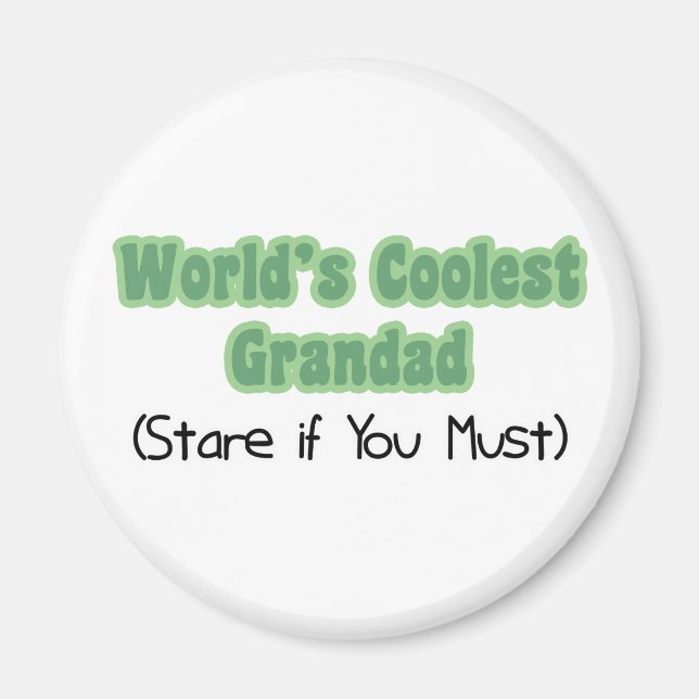 Aimant World&apos ; s Grand-Père le plus froid (Devant)